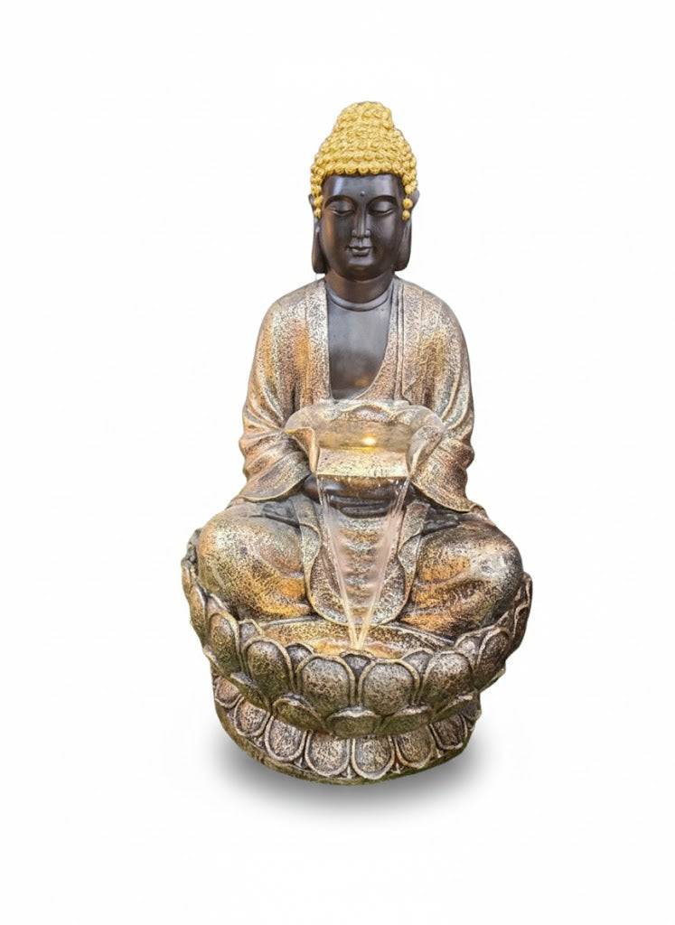 Buddha Statue Indoor & Outdoor Fountain Meditation Showpiece