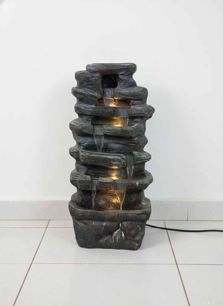 Rock Style Cascading Waterfall Fountain