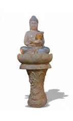 Buddha Statue Decorative 4 FT | Waterfall Fountain for Outdoor Living Room,Office,Garden Table top Waterfall Indoor Home Décor