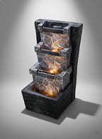 4 Step Black Water Fountain