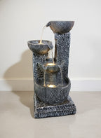 3 Bowl Water Fountain for Indoor Outdoor Garden