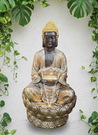 Buddha Statue Indoor & Outdoor Fountain Meditation Showpiece