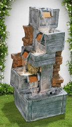 Cascading Rock 4 FT 9 INCH| Water Fountain with LED