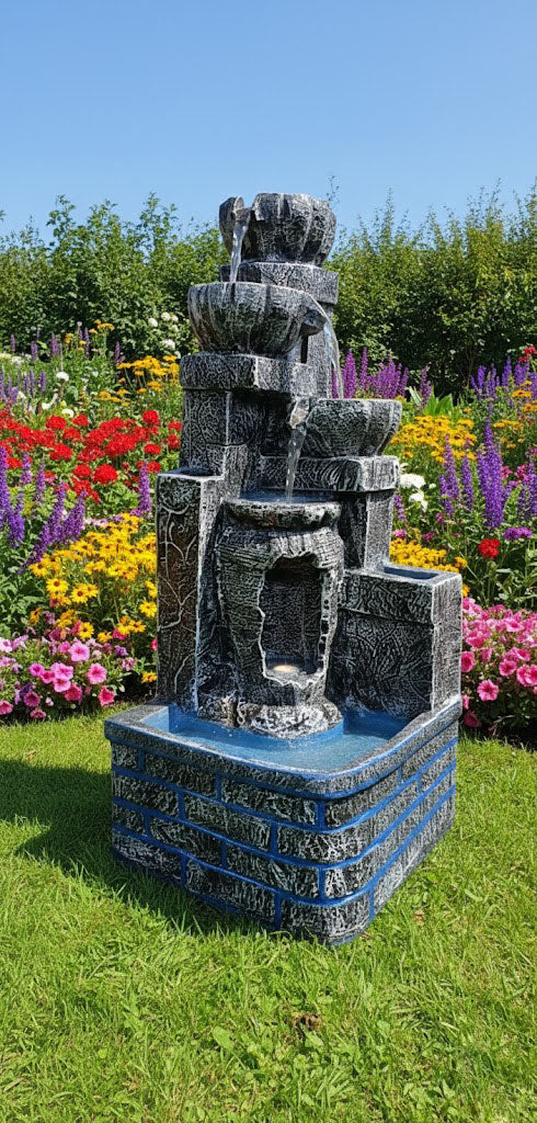 Big diya Outdoor & Indore Fountain, Multicolour Large Fountain