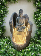 2.3feet Buddha Water Fountain with LED Lights