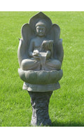 Lotus Buddha Water Fountain with Double Bowl Ð Indoor & Outdoor Fountain for Home, Living Room, Office & Garden DŽcor