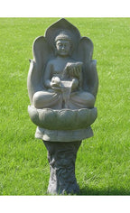 Lotus Buddha Water Fountain with Double Bowl Ð Indoor & Outdoor Fountain for Home, Living Room, Office & Garden DŽcor