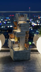 Cascading Rock 4 FT 9 INCH| Water Fountain with LED