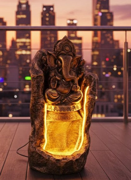 Ganesh LED Water Fountain – Home & Garden Décor
