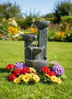3 Bowl Water Fountain for Indoor Outdoor Garden