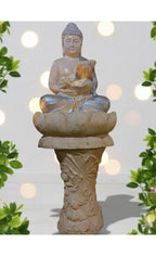 Buddha Statue Decorative 4 FT | Waterfall Fountain for Outdoor Living Room,Office,Garden Table top Waterfall Indoor Home Décor