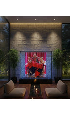 LED Bubble Wall Water Fountain Panel with Customized Photo Frame Ð Indoor Decorative Water Feature with Changing Lights for Home, Office & Gift DŽcor