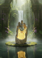 Lord Buddha LED Water Fountain – Home & Garden Décor