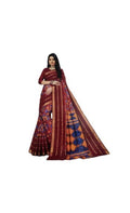 Gephical Soft Cotton Beautiful Silk Saree For Women